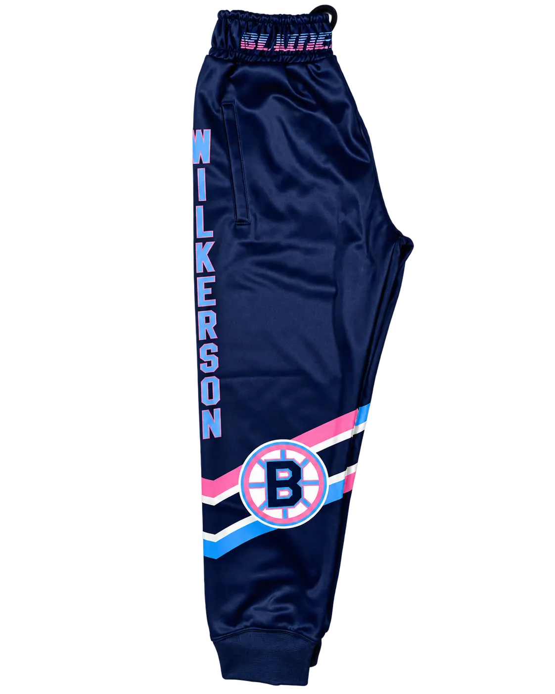 Blaine Pink & Navy Joggers custom team product by WyldRyd Customs