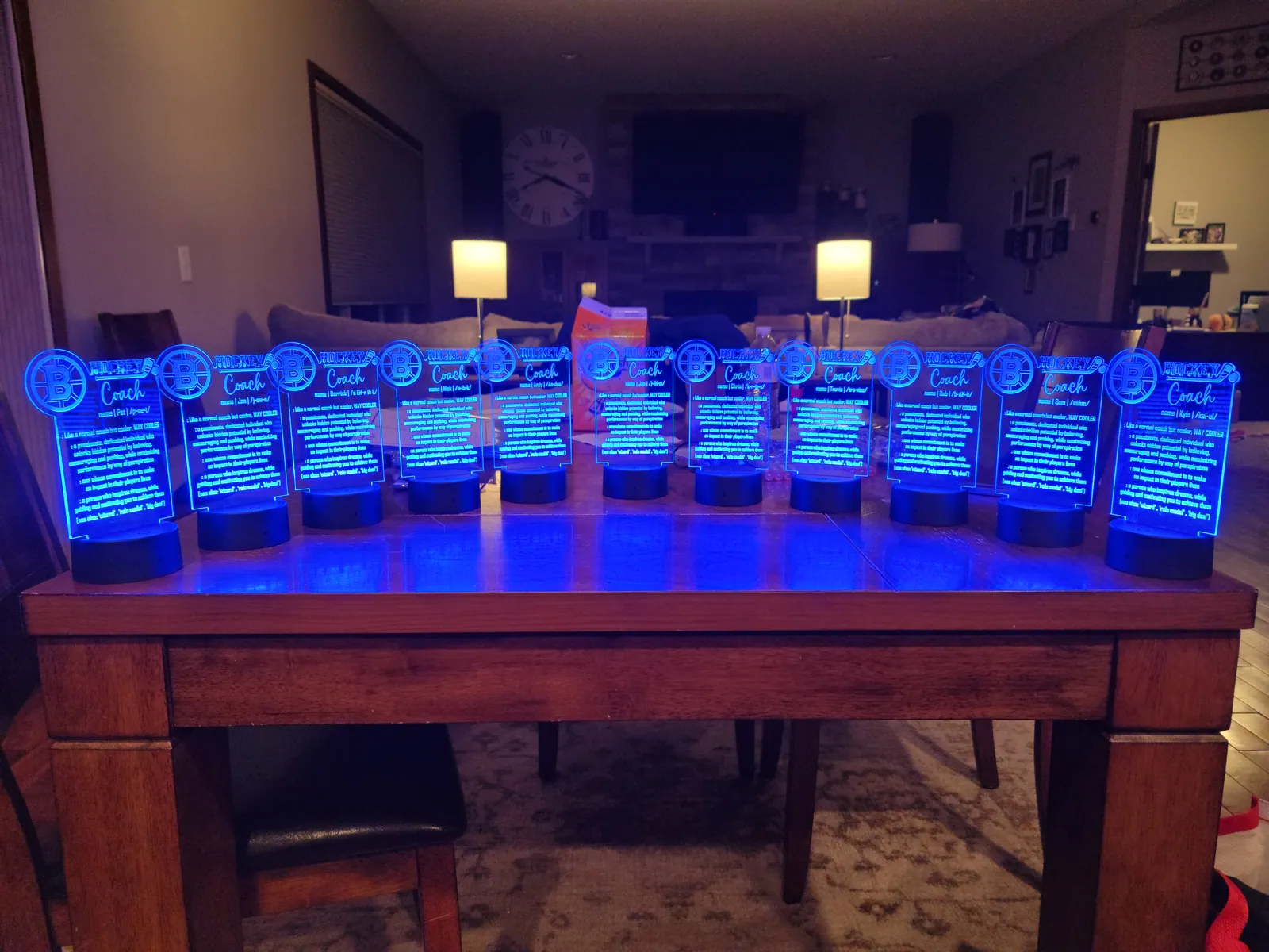 Coaches Light-Up Signs Entire Staff custom team product by WyldRyd Customs