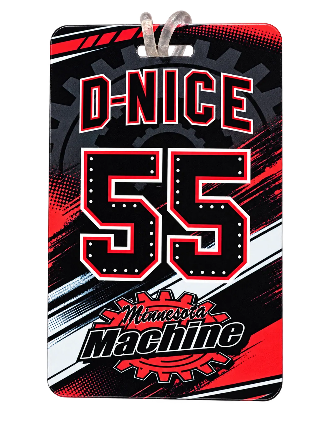 Machine Orange Bag Tag custom team product by WyldRyd Customs